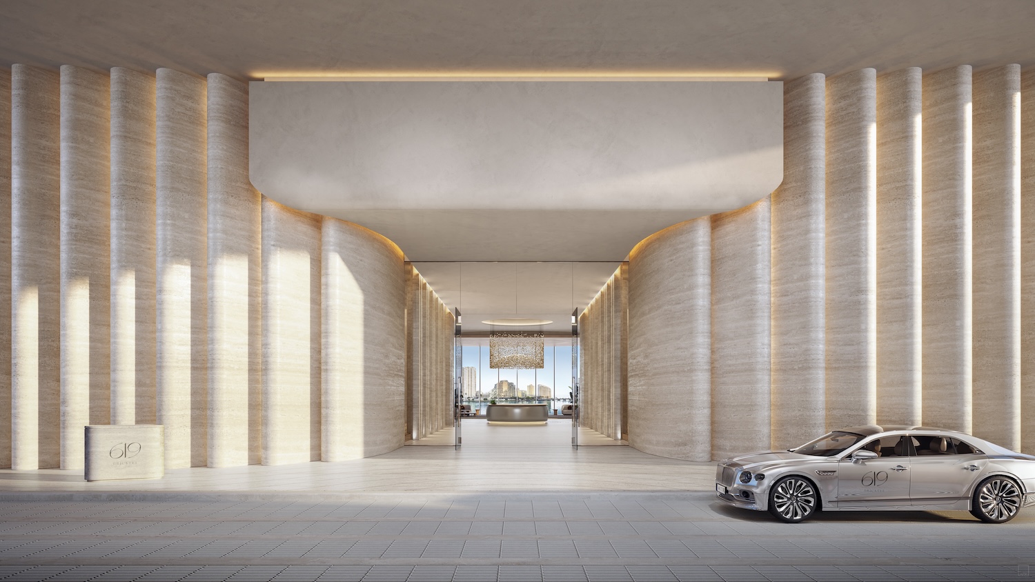 Fachada de Entrada do Lobby do Nobu Residences